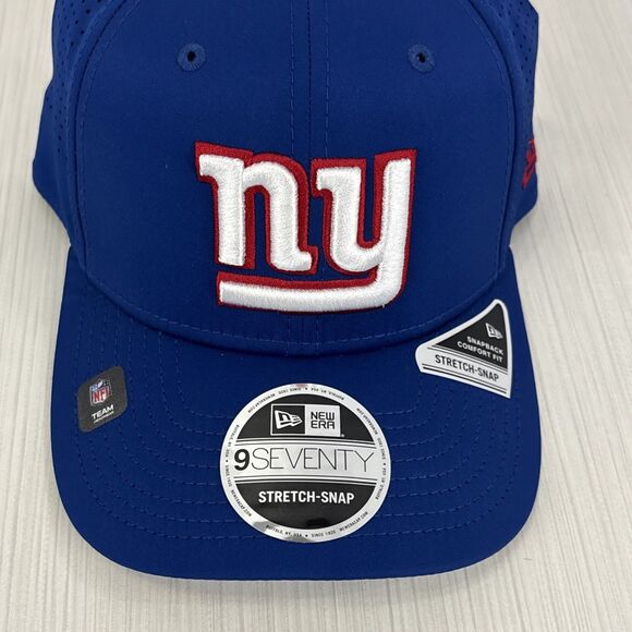 New York Giants New Era 9Seventy Stretch Snap Perforated Hat Cap Blue NEW - Picture 2 of 6